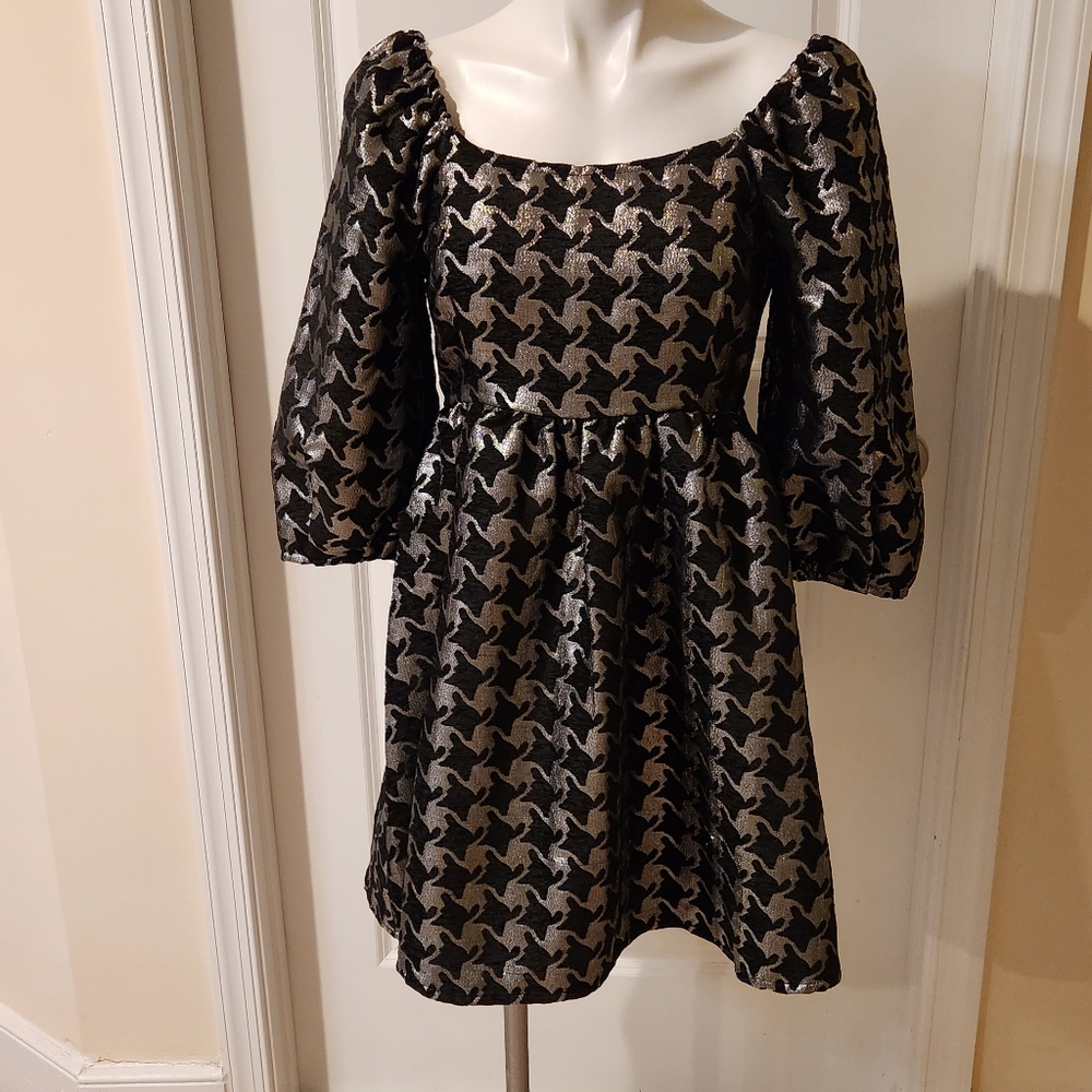 Moon River new with tags size small black and silver off shoulders dress